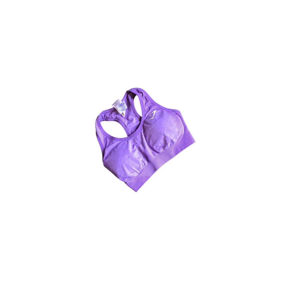 Gymshark Purple and White Racerback Sports Bra - Picture 3 of 5